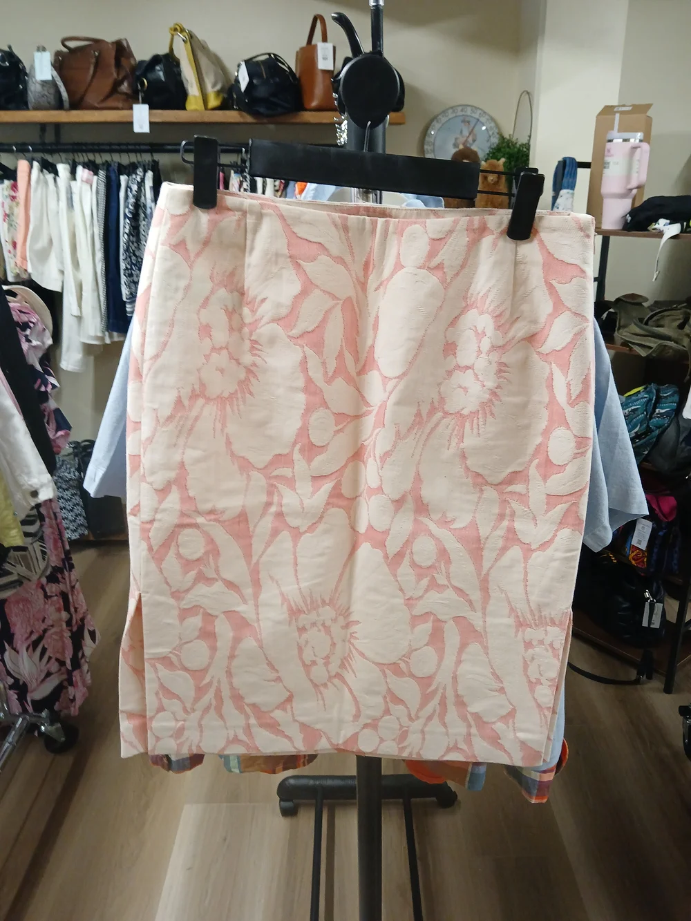 J. Crew Blush and Cream Floral Pencil Skirt - Picture 1 of 3
